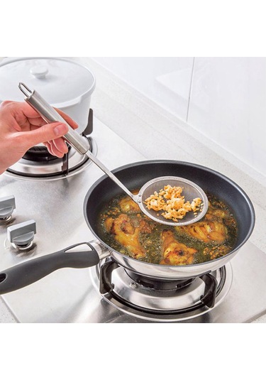 Ximistore9 Inox Gelişmiş Zarf Süzgeci - Uzun Saplı Zeytinyağı Süzme, Çorba Köpük Alma Ve Mutfak Filtre Aleti Diğer