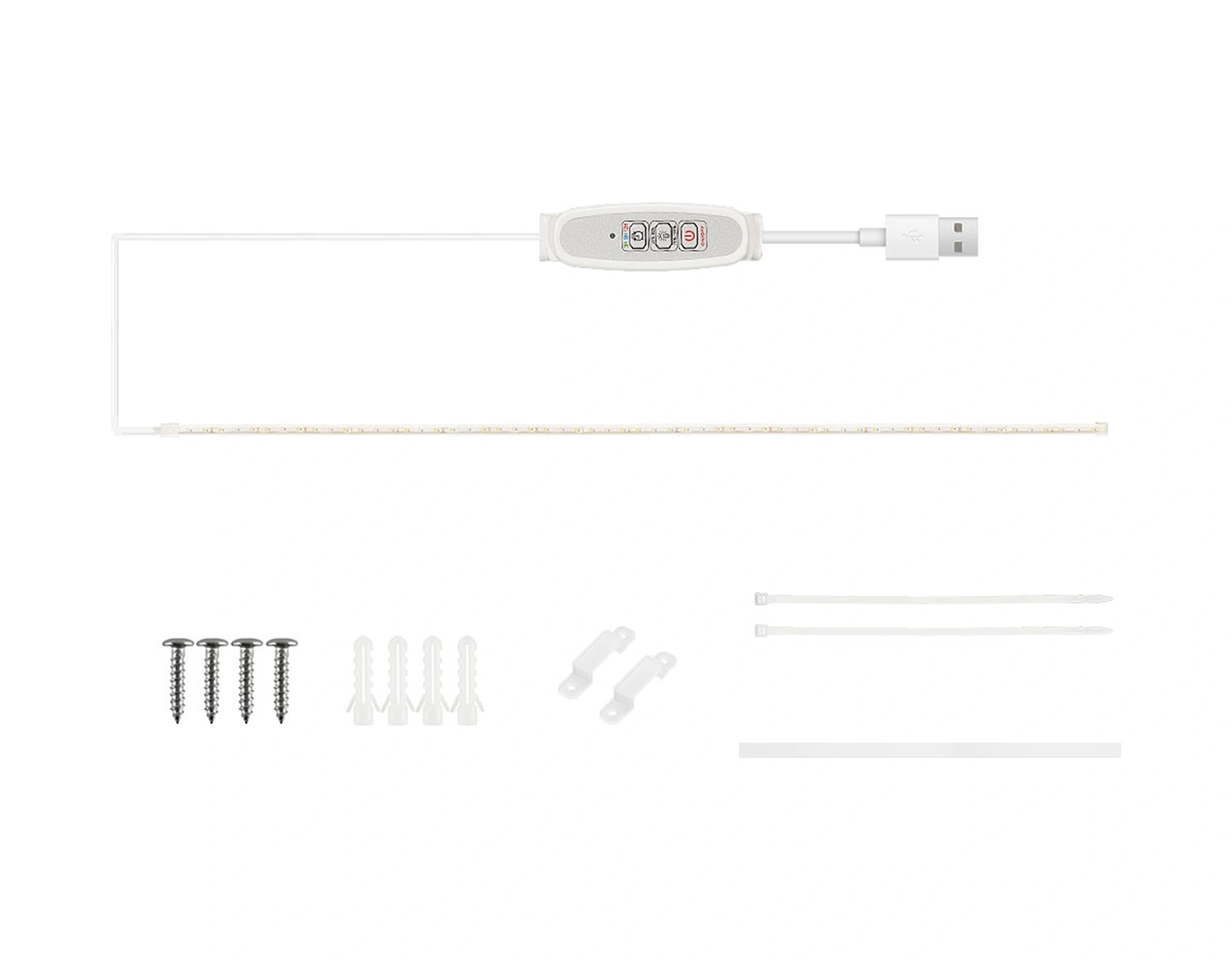 Dianziye Bitki Büyüme Led Işığı Kırmızı Islak Işık 3/9/12 Saat Akıllı Zamanlama 4 Seviye Parlaklık Usb Plug & Play 100cm