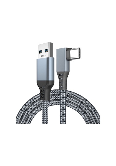 Reedark Vr Oyun Bilgisayarı Entegresi 5m/16ft Usb-typc Siyah Dirsekli Veri Kablosu - Kaliteli, Hafif Ve Dayanıklı