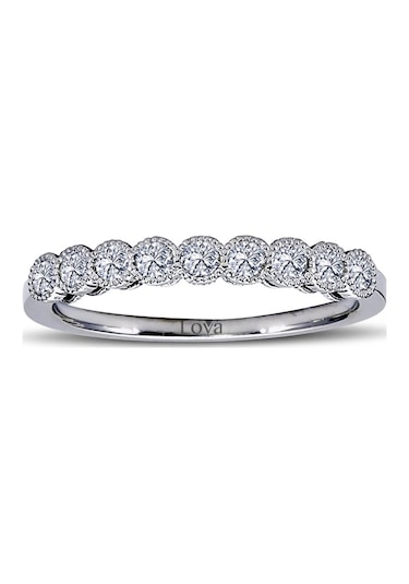 Lova 0,37 Karat Pırlanta Yarımtur Yüzük - 1060098