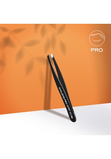 Staleks Expert Profesyonel Kaş Cımbızı 4mm Siyah