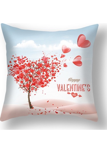 Yeni Sade Tarzda Baskılı Yastık Kılıfı No.27 Ekru