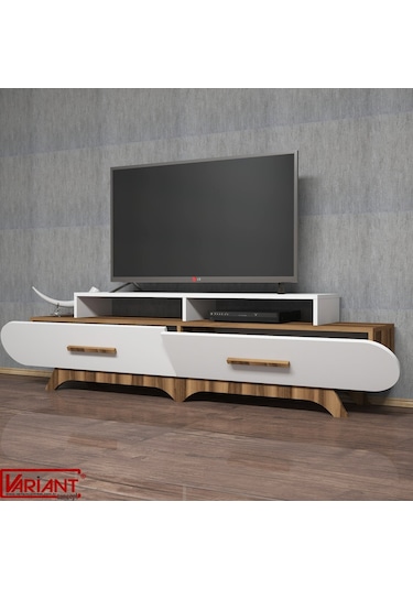 Variant Flora Tv Ünitesi Ceviz - Beyaz