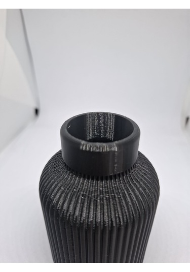 Dekoratif Mini Bohem Vazo- 5 Cm Siyah