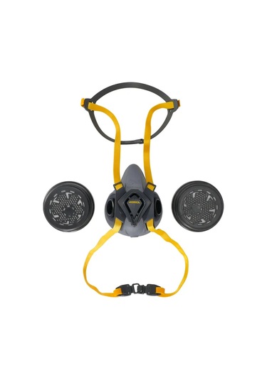 Mirka Yarım Yüz Maske Seti A2p3 R A2p3 Filtreli, Profesyonel Kömürlü Maske