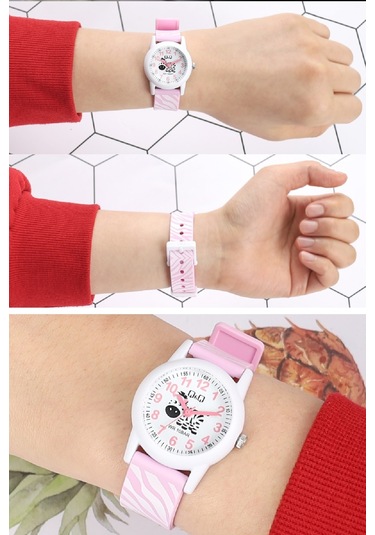 Q&Q QCG2213 Su Geçirmez Rakamlı Kız Çocuk Kol Saati