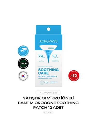 Yatıştırıcı Ve Önleyici Mikro İğneli Bant Soothing Care Microcone Patch 12 Li