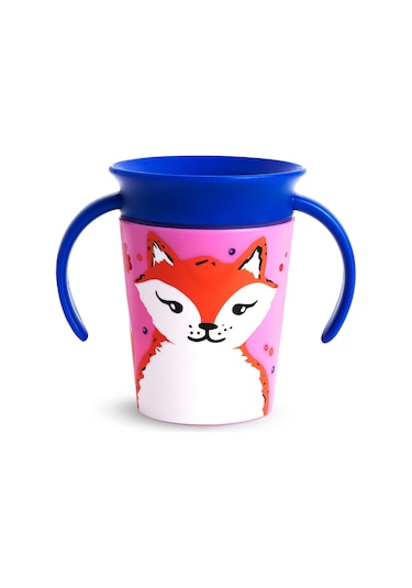 Munchkin Mucize 360 Alıştırma Bardağı Tilki 6ay+ 177 ML 1 Adet Mavi