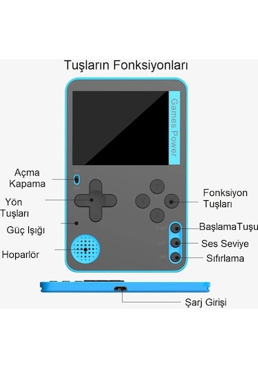 Techtic 500 İN1 Mini Oyun Konsolu