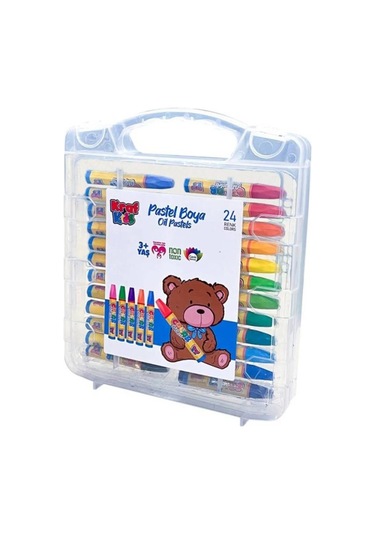 Kraf Kids Pastel Boya 24 Lü Çantalı Kk525 Çok Renkli