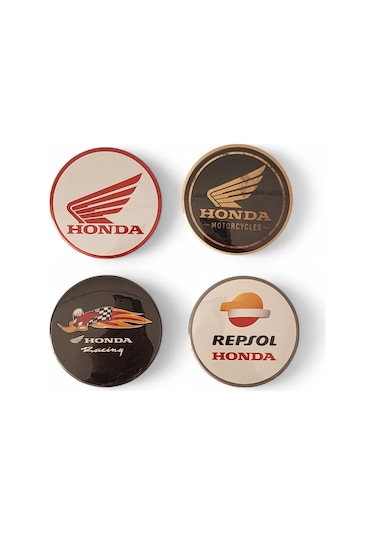 Motosiklet Magnet Set 1 Honda 4'lü Magnet Karışık Renkli