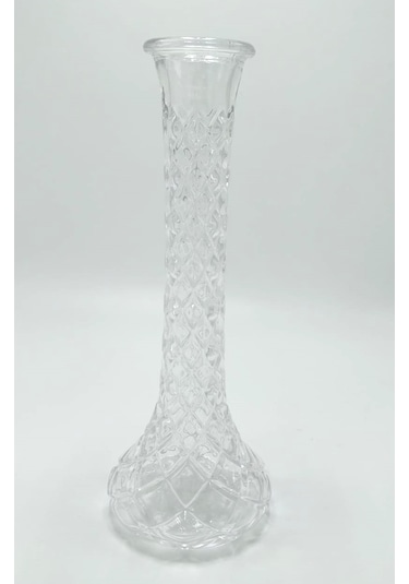 El Yapımı Baklava Model Cam Karanfillik 25cm