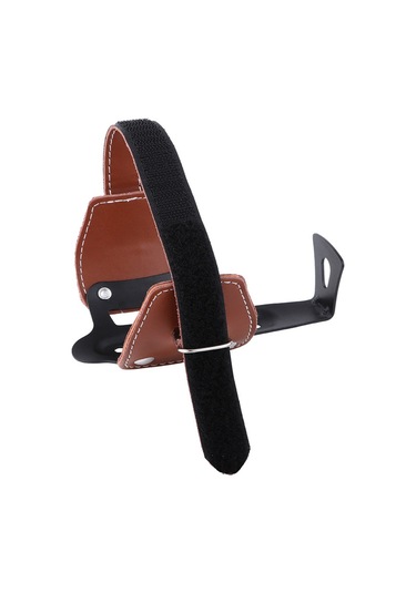 Odı Hakiki İnek Derisi Şişe Kafesi Bisiklet Montajlı Su Şişesi Tutucu, Vidalı - Kahverengi