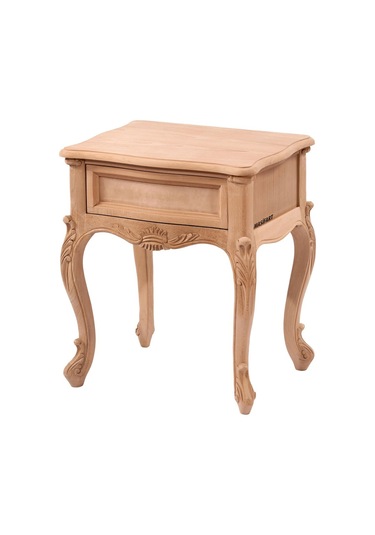 Masifart Octav Tek Çekmeceli Kristal Komodin Cilasız Ham Diğer