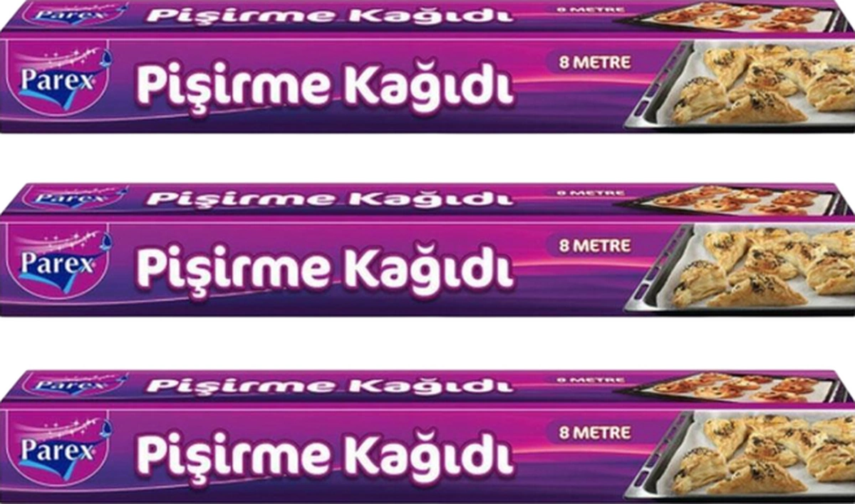 Pişirme Kağidi 8 Mt Üçlü Paket