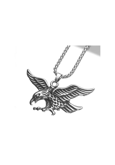 Uçan Kartal Erkek Kolye Çelik Animal Takı Aksesuar K24 T5 Çelik