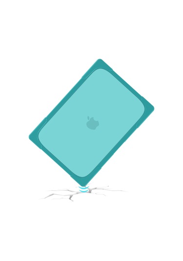 Cbtx Destek Standlı MacBook Pro 14.2" A2442 Laptop Koruyucu Kılıfı  Bebek Mavisi