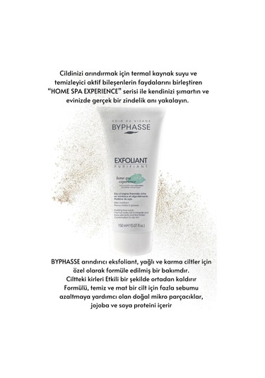 Byphasse Yağlı ve Karma Ciltler için Temizleyici ve Arındırıcı Yüz Peeling 150 ML