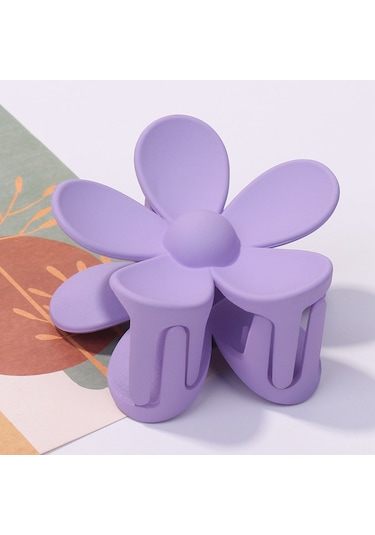 Jeemson 6'lı Büyük Çiçek Desenli Saç Klipsi - Kadınlar İçin Arkadan Tutucu, Modern Ve Şık Saç Aksesuarı Farklı Renk Seçenekleri