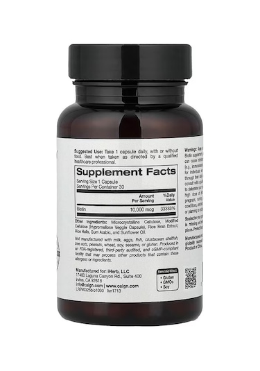 Biotin 10,000 Mcg 90 Veg. Kapsül