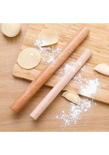 2024 Yeni Kayın Katı Ahşap Ev Hamur Cilt Mini Merdaneler Pin