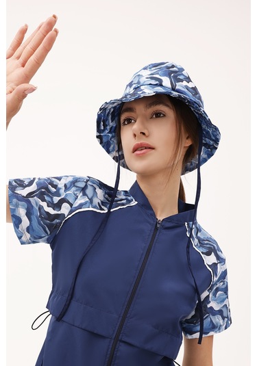 Desenli Bucket Şapka Rş-113 Pera Granit Lacivert01 Lacivert01