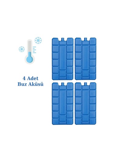 Ns Reliable Buz Aküsü Kasedi Ice Box Soğuk Zincir - 4 Adet Mavi