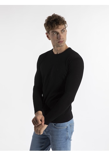Trussardi Trussardı Erkek Kazak  TRRD003640 Siyah