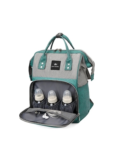 Jialan Anne Çantası Çok Fonksiyonlu Anne Ve Bebek Çantası Elmas Yeşil