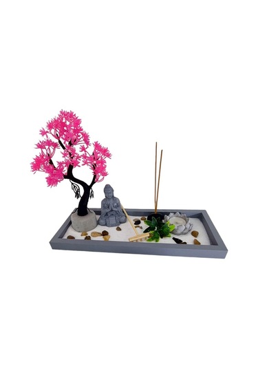 T.concept Dekoratif Buda Heykeli Dikdötgen Zen Bahçesi