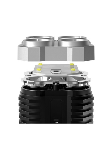 Abs Plastik 4 Aydınlatma Işığı 4 Led Cob El Feneri Mini Taşınabilir El Feneri Usb Şarj Edilebilir Cob Çalışma Işığı Siyah