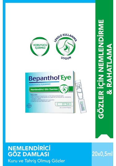 Bepantholeye NeMLendirici Göz DaMLası Tekli Doz 20 X 0.5 ML Flakon