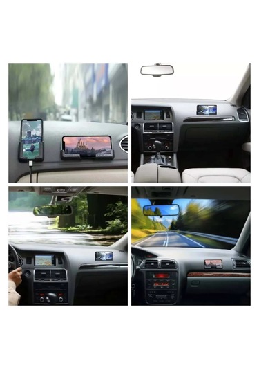 Telefon Tutucu Mini Çok Fonksiyonlu Araç İçi Telefon Tutucu Bantl