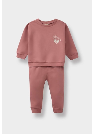 Defacto Kız Bebek Çiçekli Sweatshirt Kumaşı 2li Takım E8993a525aubr103 Pembe Defacto Kız Bebek Çiçekli Sweatshirt Kumaşı 2li Takım E8993a525aubr103 Pembe