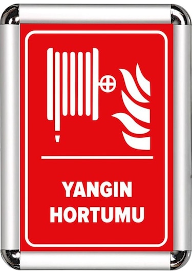 Yangın Hortumu A3 Cerceveli Uyarı Ve Yönlendirme Levhası