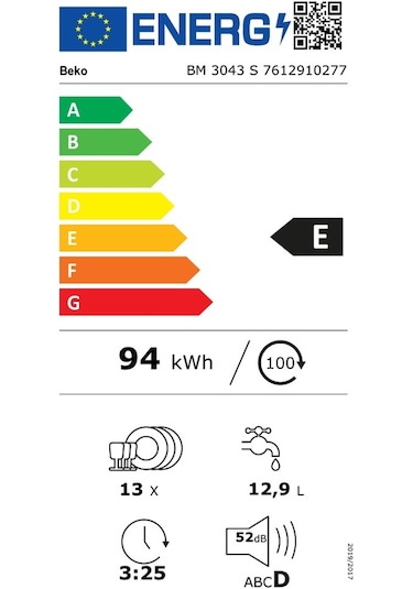 Beko BM 3043 S 3 Programlı 13 Kişilik Bulaşık Makinesi