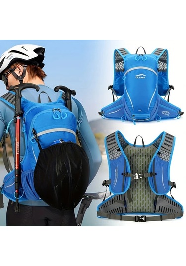 Xuweiwei Vitality Orange Hafif Katlanabilir Sirt Cantasi Outdoor Bisiklet Hiking Kamp Icin Ayarlanabilir Askilar Fermuarlı Polyester Astar Spor Stil Mavi Siyah Siyah