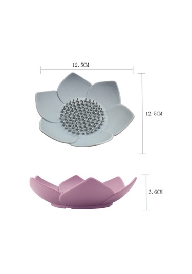 Banyo Ev Ve Yaşam Lotus Sabun Kutusu Sabun Tepsisi Tutacağı Kutu Konteyner, Yeşil