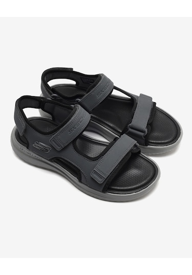 Skechers Bounder 2.0 Sandal - Thutton Erkek Gri Sandalet 232893 Char Gri