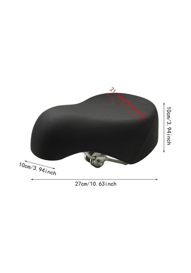 Suntek Elektrikli Bisiklet Sele Rahat Geniş Şok Emici Yetişkin Siyah