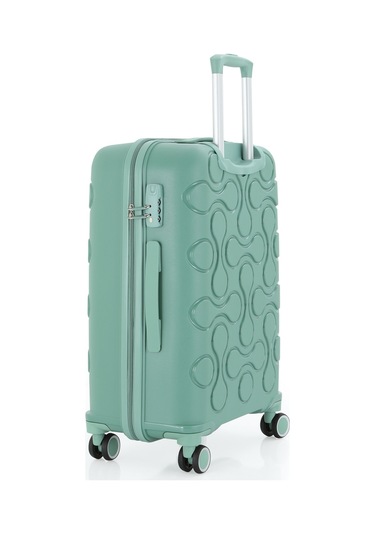 Mçs Polipropilen 3lü Valiz Seti Orta & Kabin & Makyaj V376 S23sy1000052-set 10426 Su Yeşili