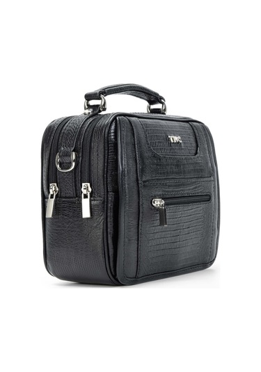 Tamer Tanca Erkek Hakiki Deri Siyah El Çantası 898 914 Erk Canta Sk23/24 Sıyah Lzr Siyah