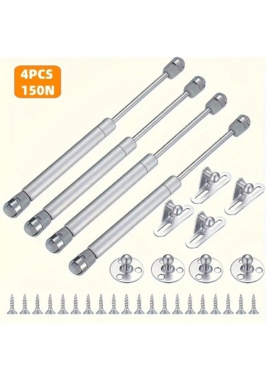 Dashanshop 4 Adet Modern Metal Yüzey Montaj Dolap Menteşesi 150n Gaz Yaylı