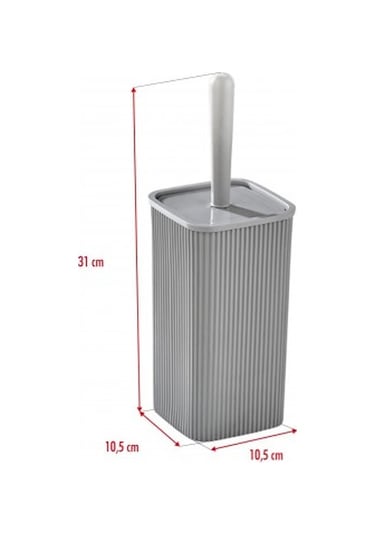 Wc Fırçası & Tuvalet Fırçası Gri 2 Parça Açık Gri
