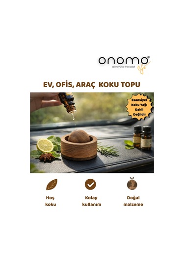 Life Doğal Ahşap Esansiyel Uçucu Yağ Koku Topu Odunsu