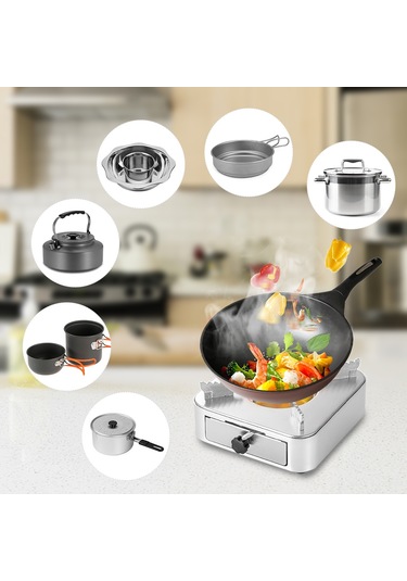 Kosona Altın Renkli Çekmeceli Alkol Ocağı - Aluminyum Ve Paslanmaz Çelik Malzeme İle Isıtma Aleti Altın