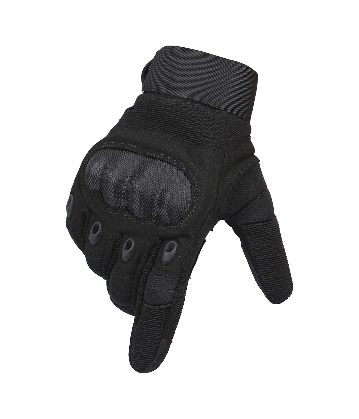 Dofolink Motorcycle Eldivenleri, Dış Etkinlikler İçin Dayanıklı, Kaymazsız, Çarpmaya Dayanıklı, Üç Parmak Dokunmatik Ekran, Soluklu Kumaş - Siyah M