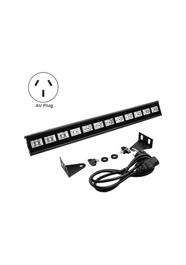 Szypzstore 12 Adet Uv Hattı Işık Duvar Yıkayıcı Cadılar Bayramı Sel Floresan Sahne Led Projeksiyon Işığı, Au Tak At5kfa Siyah