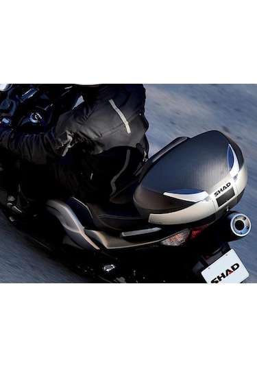 Shad Sh48 Motosiklet Arka Çanta Titanium Topcase 48 Litre D0b48400 Siyah