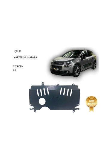 Citroen C3 Benzin Manuel Vites Çelik Karter Muhafaza Koruma 2017 2018 2019 2020 2021 2022 2023 2024